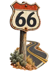 Route 66 Better Call Saul card template