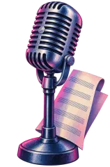 Vintage Microphone Better Call Saul card template