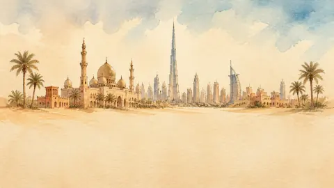 Dubai Postcard Better Call Saul card template